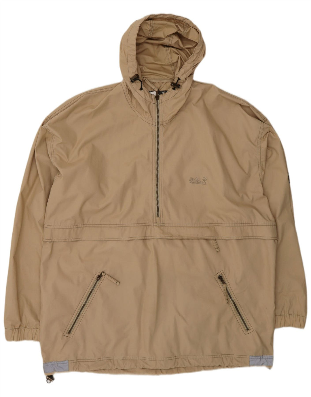 Jack Wolfskin Jachetă Anorak cu glugă pentru bărbați UK 44 2XL Bej Poliester