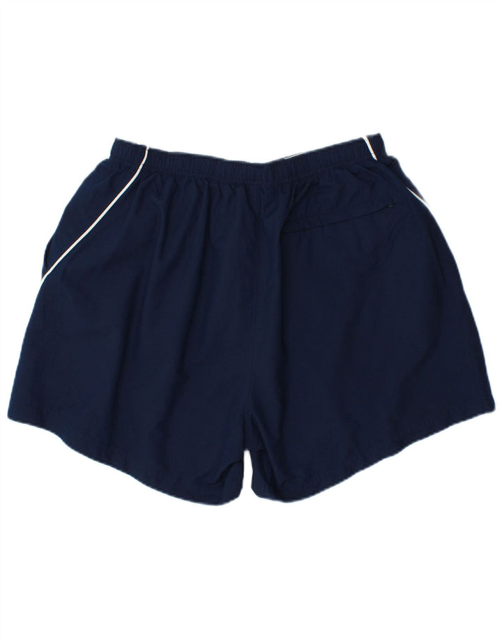 Pantaloni scurți sport Nike pentru bărbați XL, poliester cu dungi bleumarin