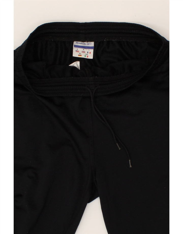 REEBOK Mens Tracksuit Trousers Medium Black Polyester Vintage Reebok and Second-Hand Reebok from Messina Hembry 