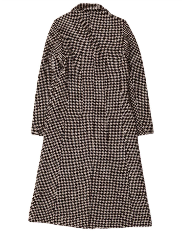 Palton dublu pentru femei Marks & Spencer UK 8 mic negru Houndstooth