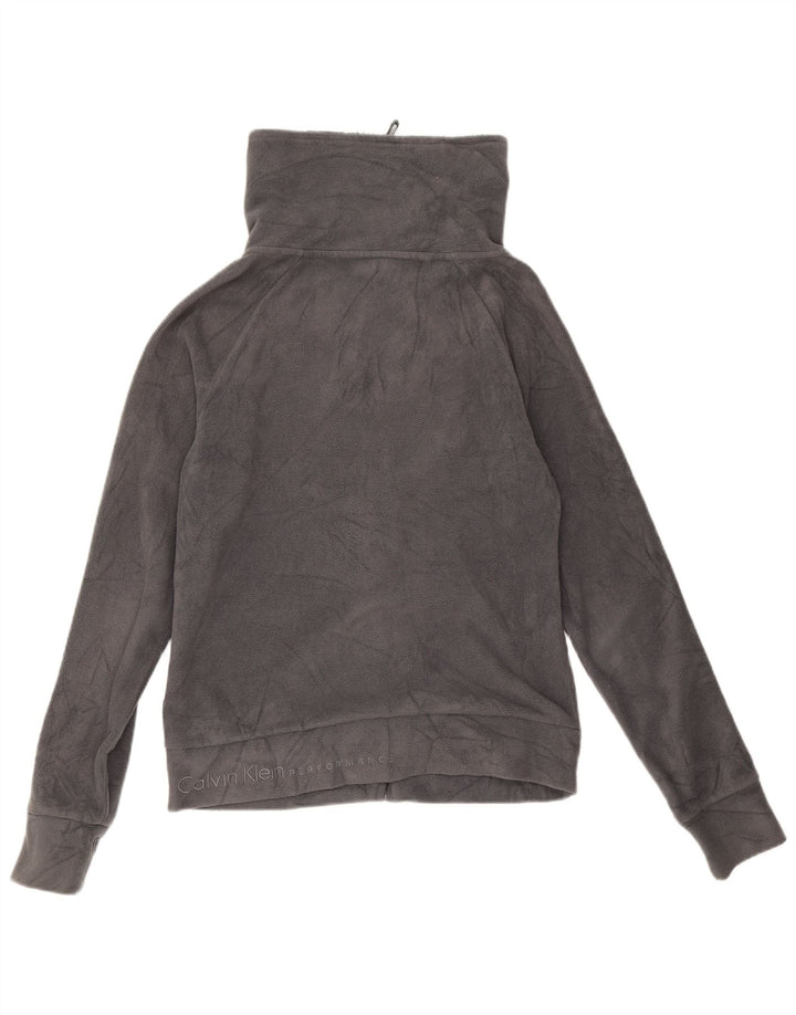 Jachetă din lână Calvin Klein pentru femei UK 10 Small Gri Poliester