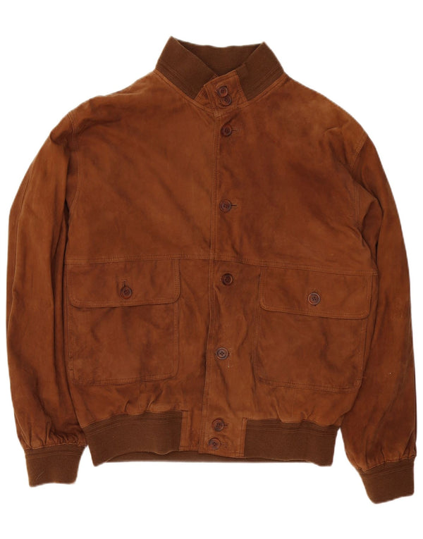Jachetă bomber din piele intoarsa pentru barbati Living World UK 42 XL piele maro
