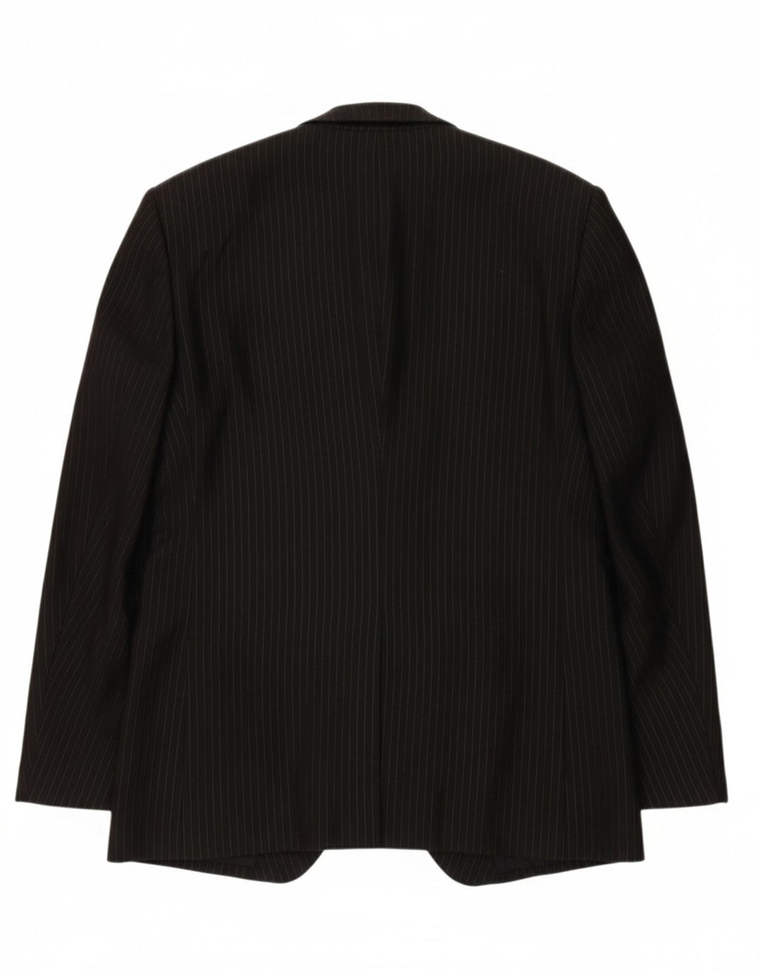 CARLO PIGNATELLI Mens 1 Button Blazer Jacket IT 52 XL Black Pinstripe Vintage Carlo Pignatelli and Second-Hand Carlo Pignatelli from Messina Hembry 