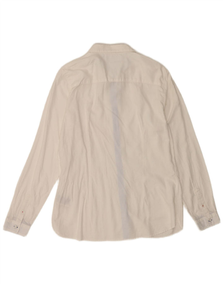 Cămașă stretch pentru femei Tommy Hilfiger US 12, mare, alb, bumbac