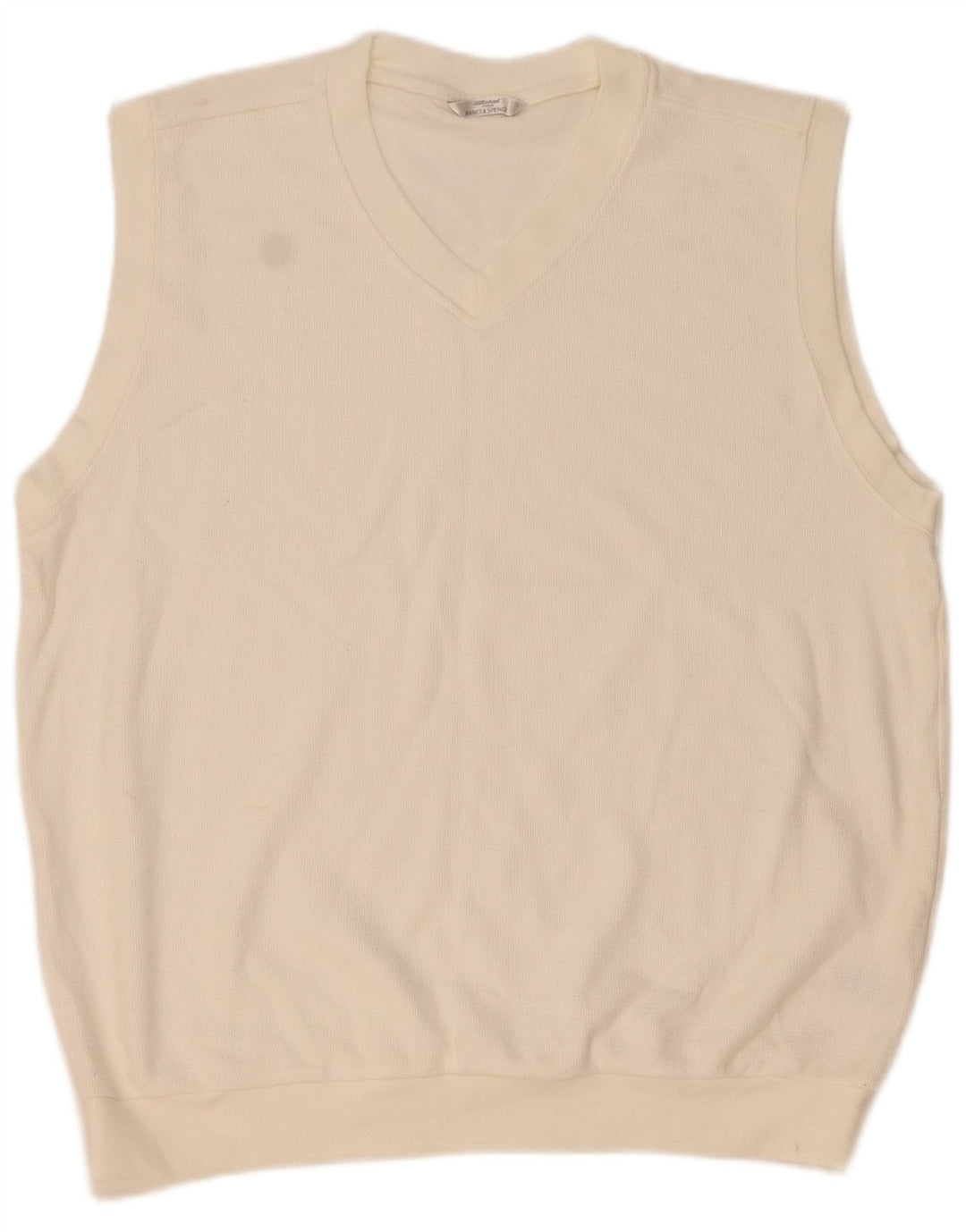 Marks & Spencer Vestă pentru bărbați Tank Top mare, alb, bumbac
