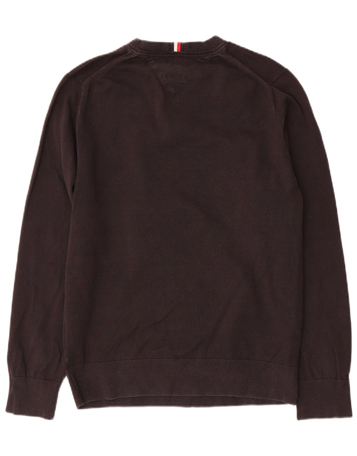 Pulover Tommy Hilfiger pentru bărbați, cu gât crew, negru mediu