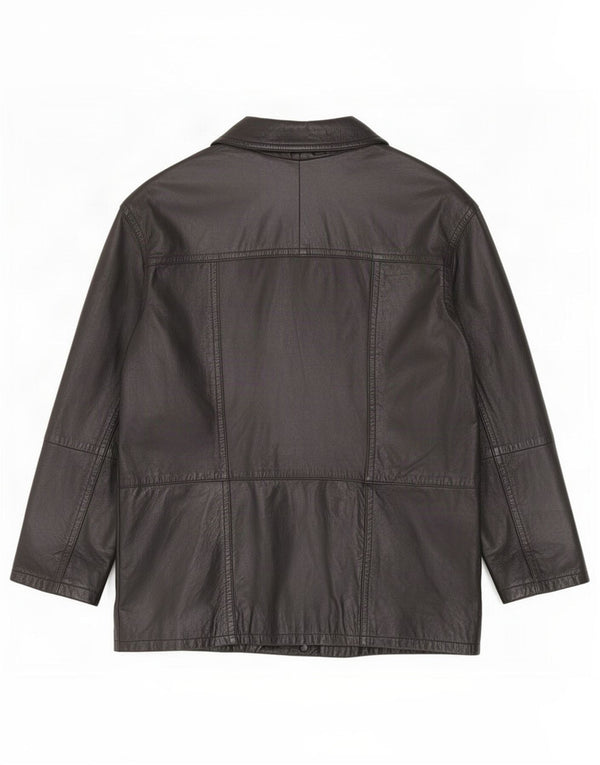 Jachetă din piele dublu pentru bărbați Milan UK 42 XL Negru
