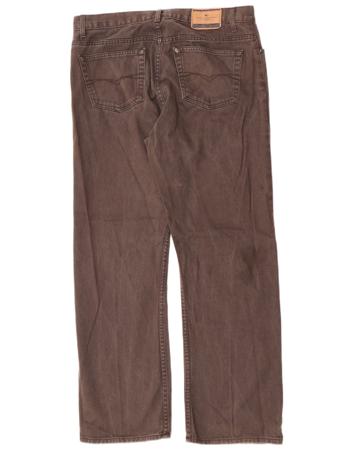 Blugi drepți pentru bărbați Marks & Spencer Blue Harbour W36 L31 bumbac maro