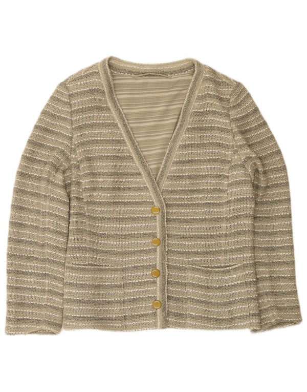 Pulover Cardigan Vintage pentru femei UK 14 Medium Green Dunge