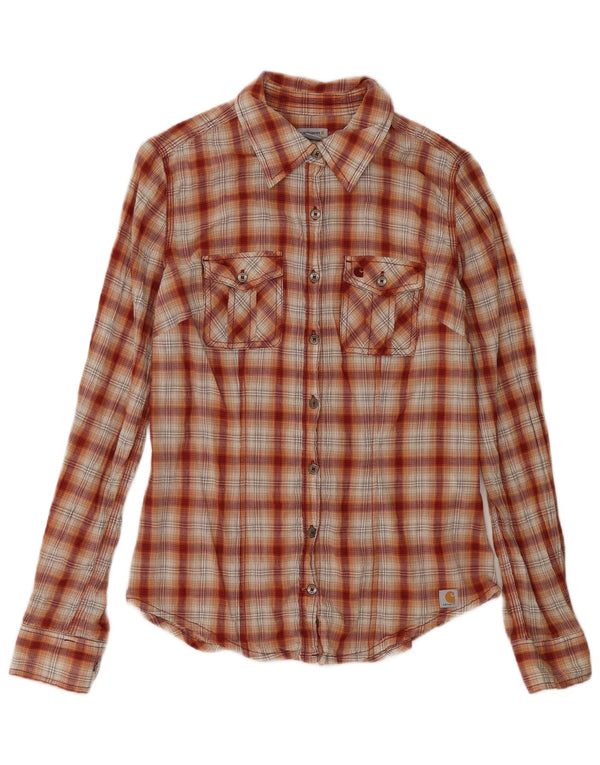 Cămașă de flanel pentru femei Carhartt US 4/6 Small Red Check Bumbac