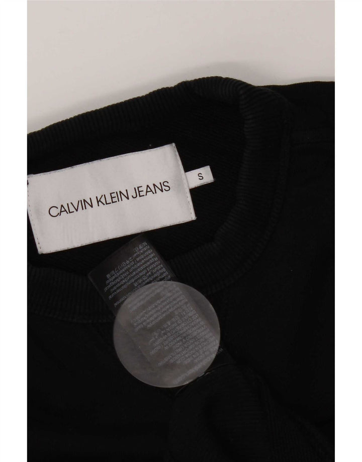 Pulover Calvin Klein pentru bărbați, cu grafic regular, din bumbac, negru