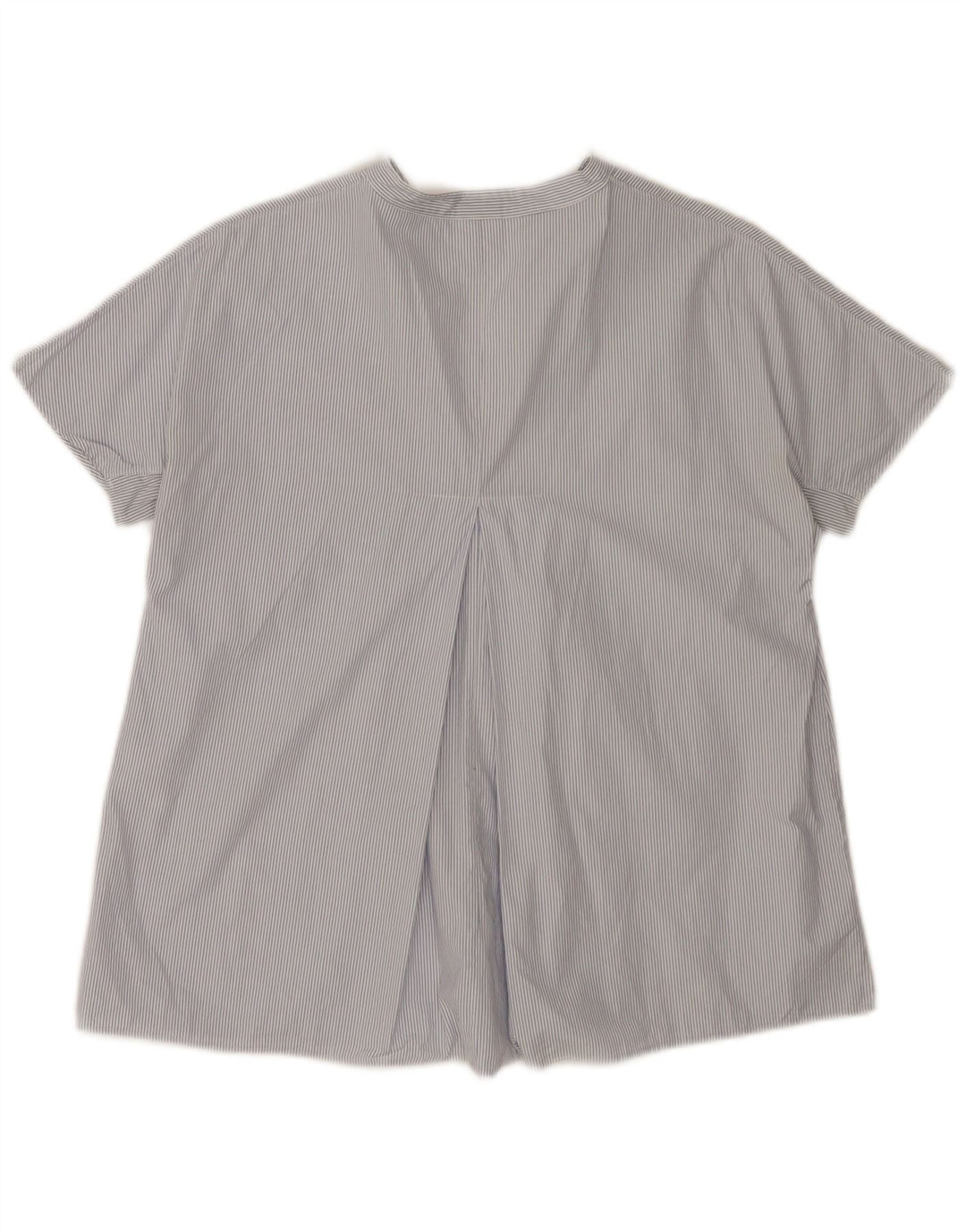 Aspesi Bluză Femei Top EU 38 Medium Blue Pinstripe Bumbac