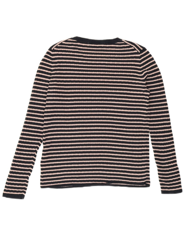 TOMMY HILFIGER Top pentru femei cu mânecă lungă UK 14 Medium Bleumarin Preppy