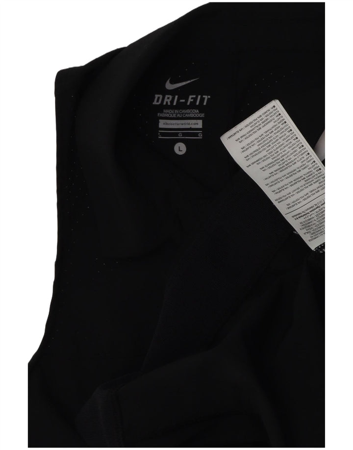 Vestă NIKE Dri Fit pentru femei UK 16, mare, negru, poliester
