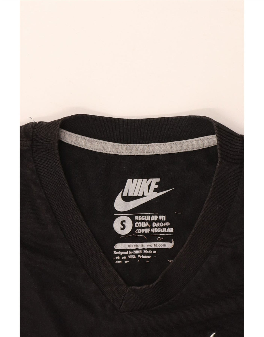 Tricou pentru bărbați NIKE Regular Fit Top Mic Negru