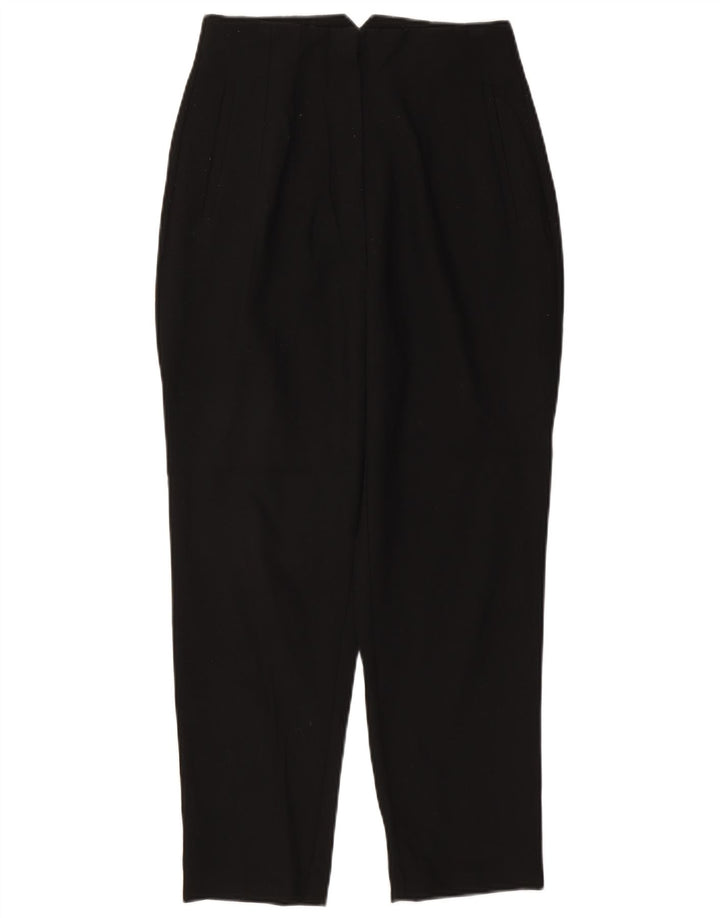 Pantaloni casual conici pentru femei Zara Mediu L28 L26 Poliester negru