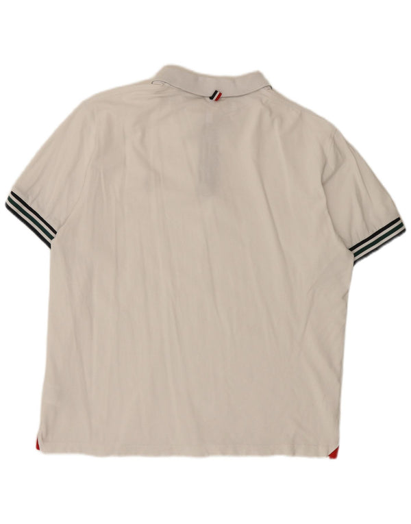 Sun68 Mens Polo Shirt 3XL White Cotton