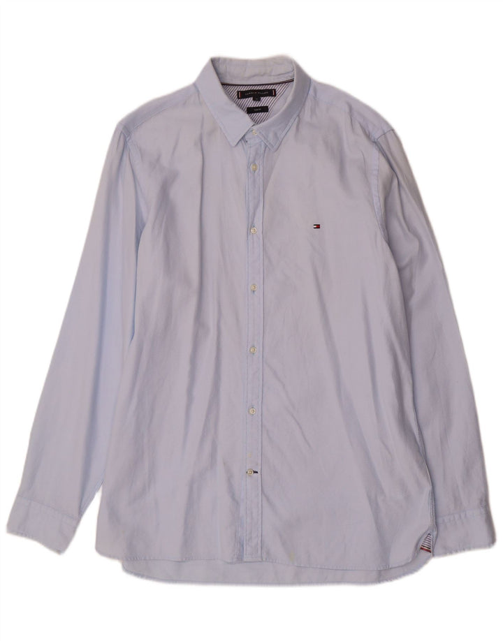 Cămașă pentru bărbați TOMMY HILFIGER Slim Fit XL Albastru