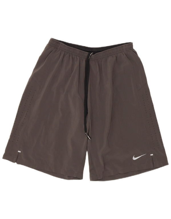 Pantaloni scurți sport Nike pentru bărbați, gri mediu, poliester