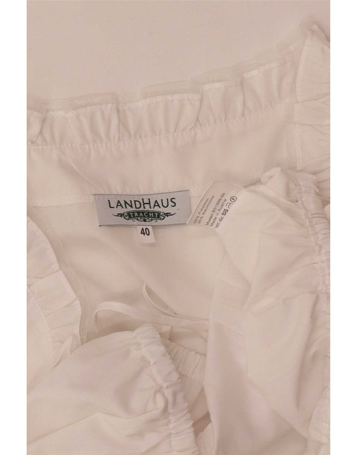 Crop Top pentru femei Landhaus EU 40 Poliester alb mediu