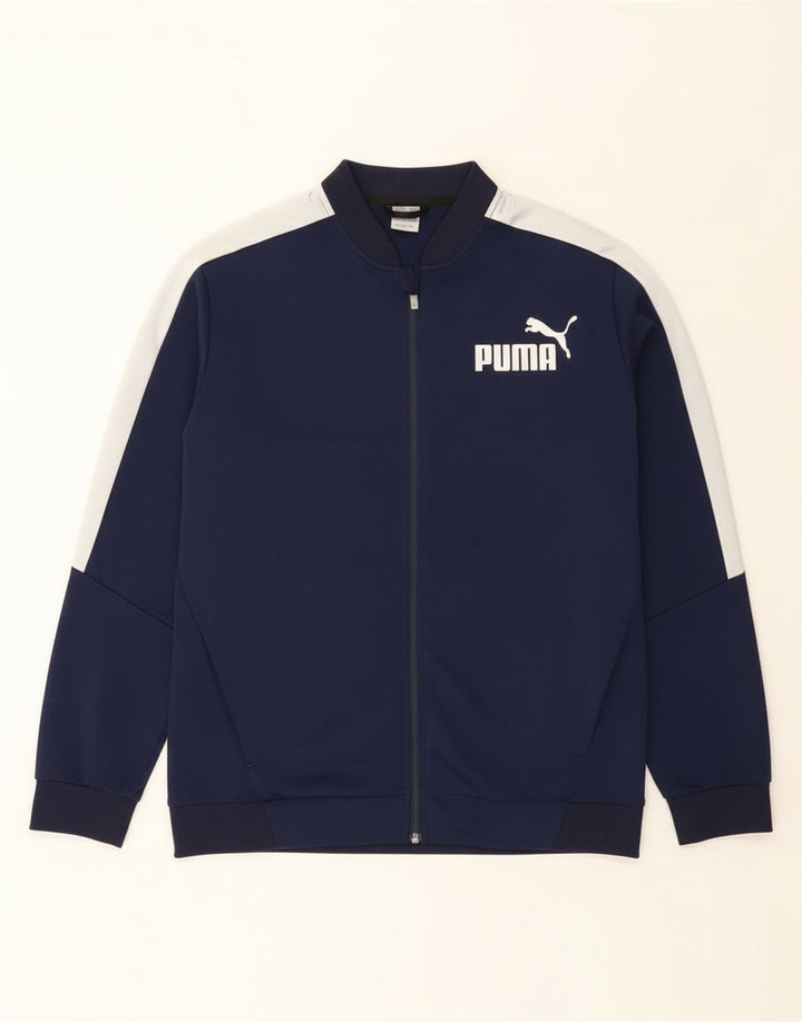 Jachetă de top pentru trening cu grafică Puma pentru bărbați, XL, bleumarin, color block