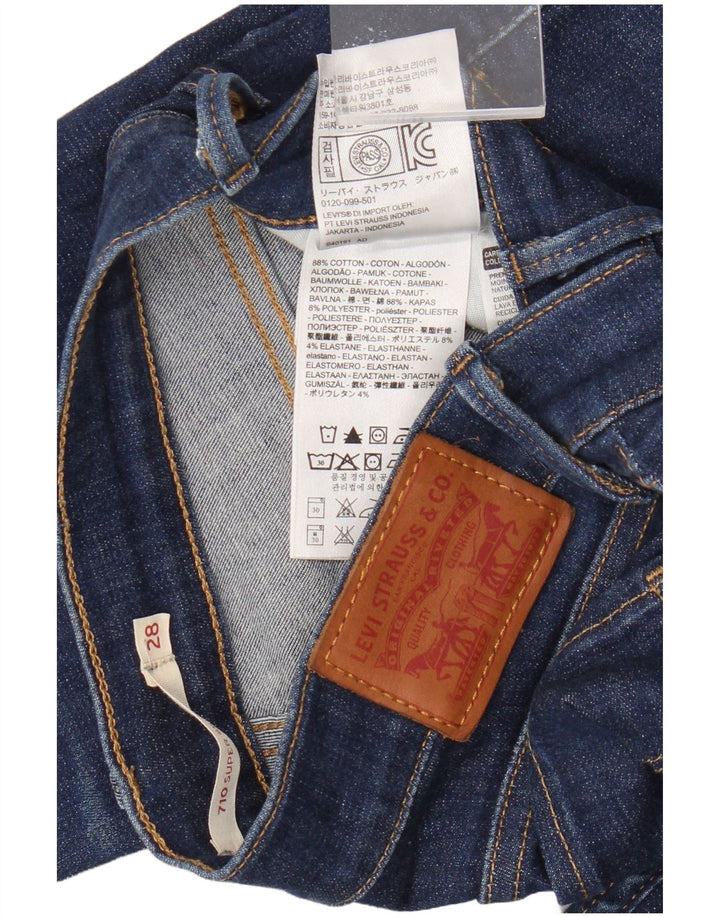 Blugi Levi's 710 Super Skinny pentru femei W28 L30 bumbac bleumarin