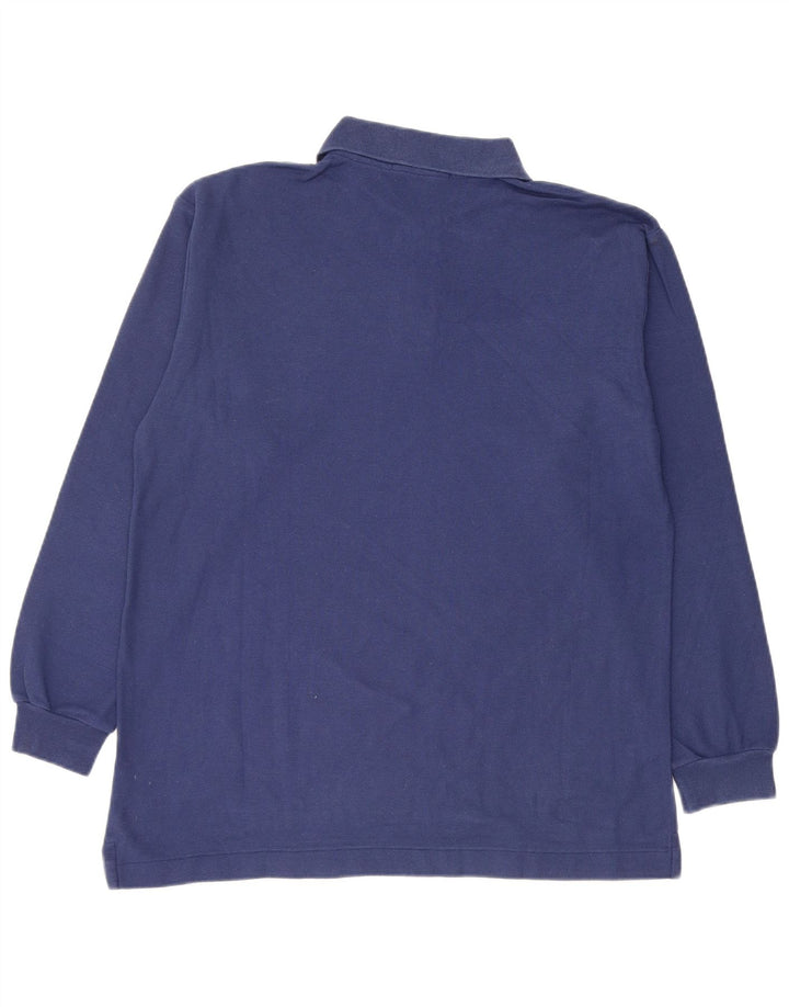 Cămașă polo cu mânecă lungă pentru bărbați FILA IT 48 mediu bumbac bleumarin