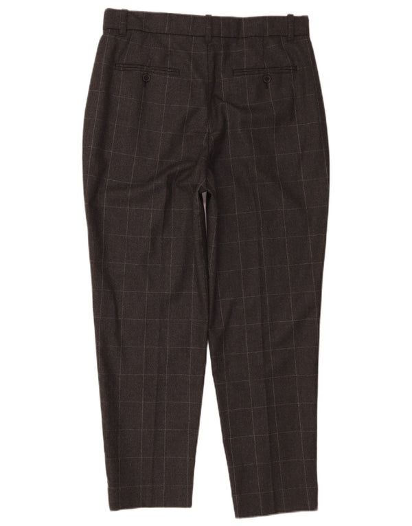 Pantaloni chino conici pentru femei Ralph Lauren US 4 Small W30 L26 Gri Check