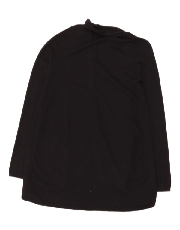 Pulover cardigan deschis pentru femei Zara UK 10 mic, negru, viscoză
