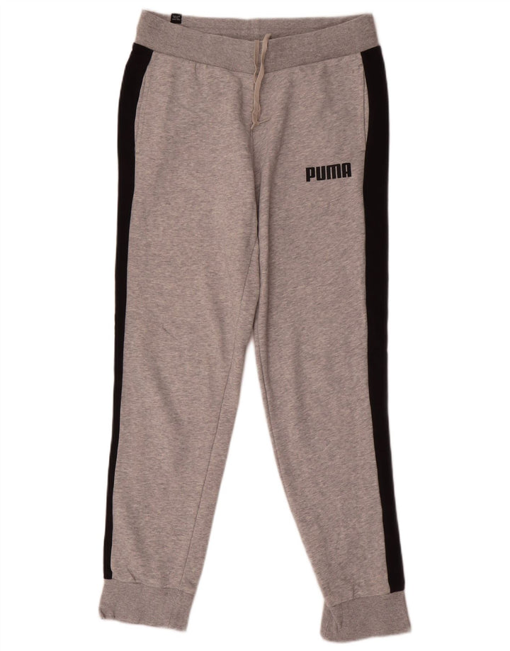 Pantaloni de trening pentru bărbați Puma Joggeri mici, gri, blocuri de culoare