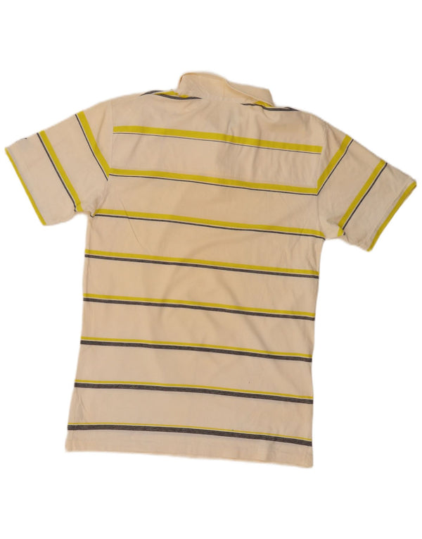 Tricou polo BILLABONG pentru bărbați, bumbac cu dungi, bej mediu