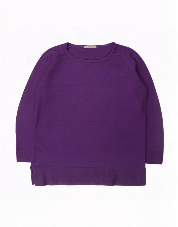 Pulover pentru femei Marks & Spencer cu gâtul cu barca UK 10 Mic Violet