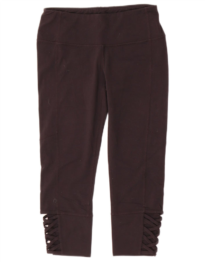 Leggings Capri pentru femei ATHLETA UK 10 Nylon negru mic