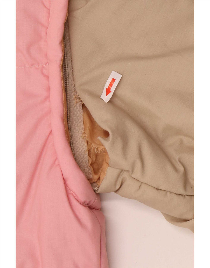 Jachetă căptușită pentru bărbați vintage IT 48 Roz mediu din bumbac color bloc