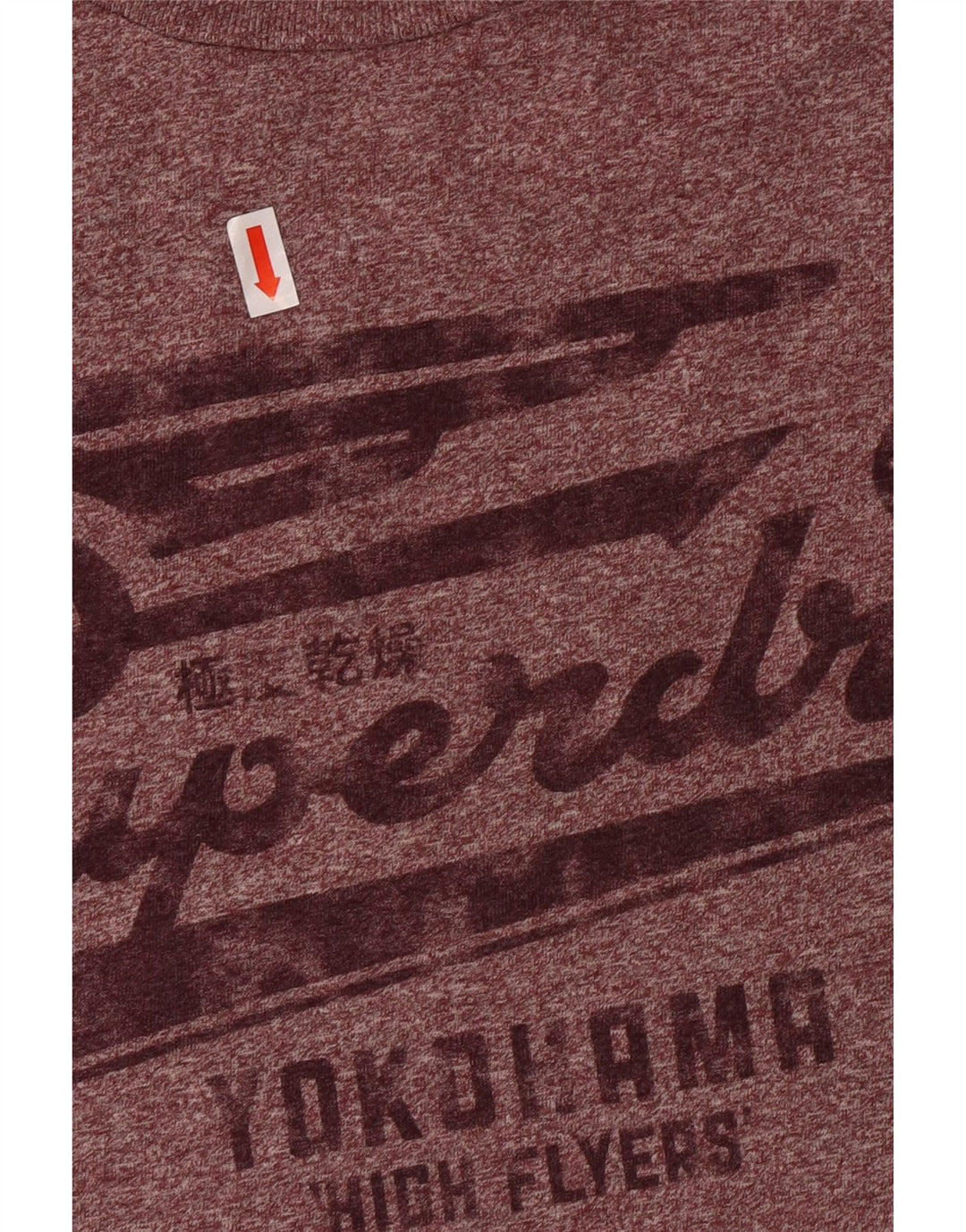 Tricou grafic Superdry pentru femei Top mare, maro, bumbac cu pete