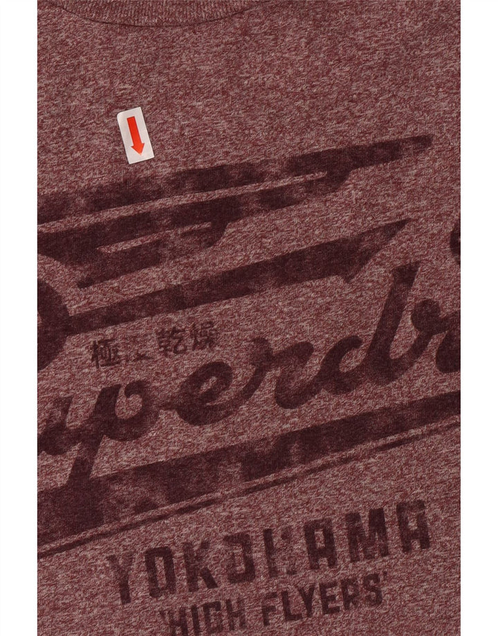 Tricou grafic Superdry pentru femei Top mare, maro, bumbac cu pete