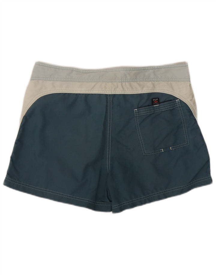 Pantaloni scurți de baie Bear pentru bărbați, mari, albastru, poliamidă color bloc