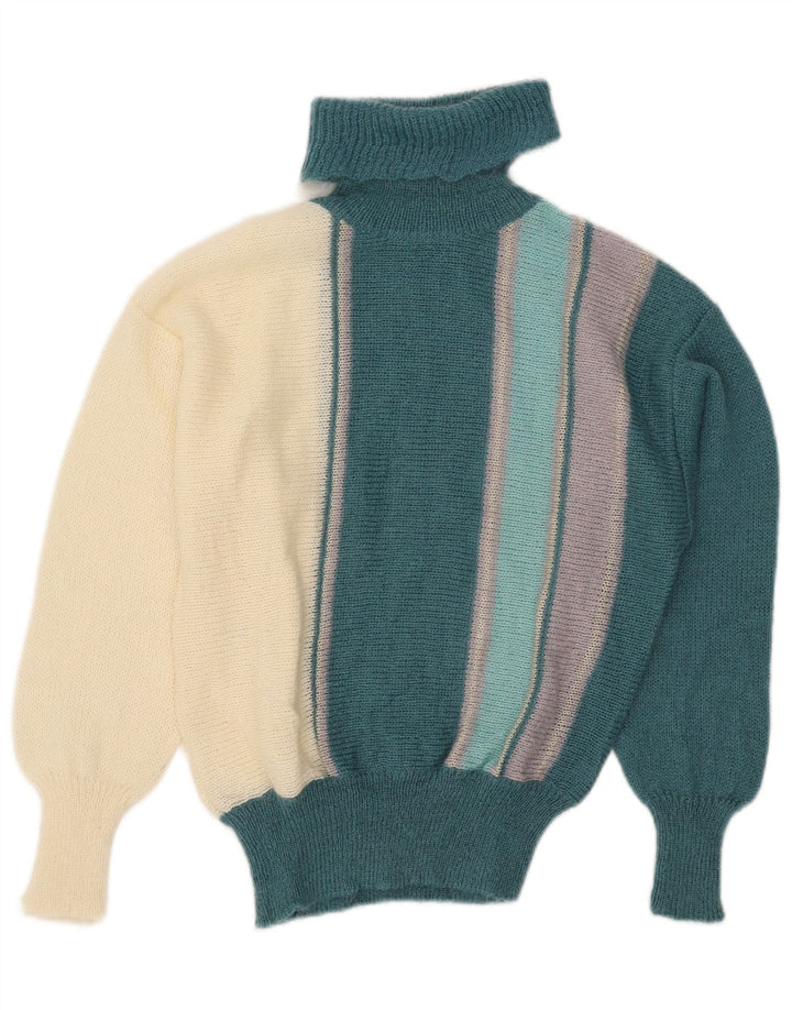 Pulover pentru femei Cagi cu gât rulat IT 44 Medium Multicolor Colorblock