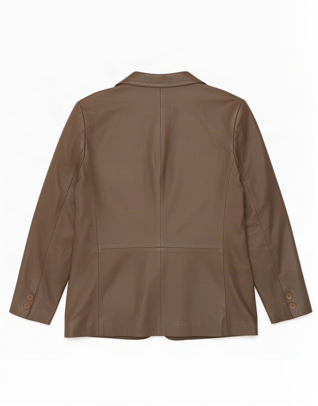 Jachetă vintage din piele dublu pentru femei IT 50 XL maro