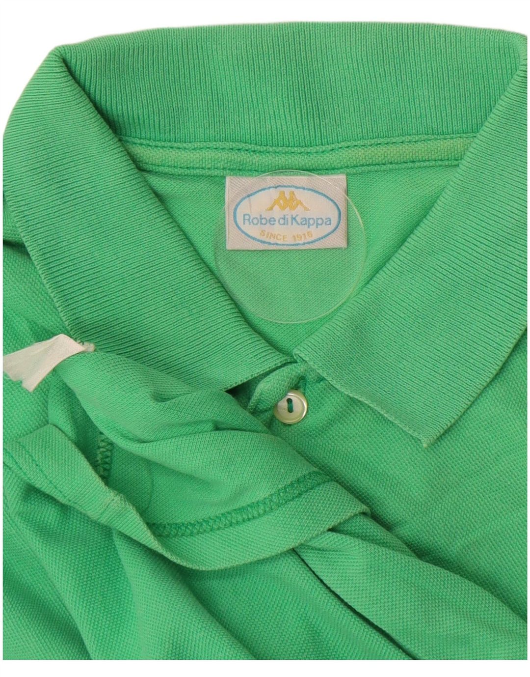 Tricou polo pentru bărbați Kappa, bumbac verde mediu