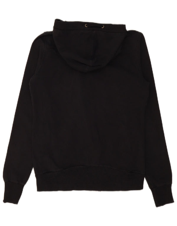 CHAMPION Womens Zip Hoodie Sweater UK 12 Medium Black