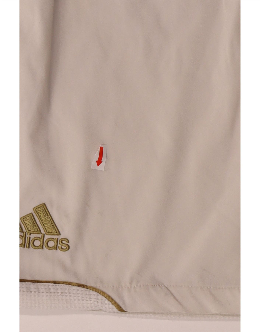 ADIDAS Boys Sport Shorts 13-14 Years White Polyester