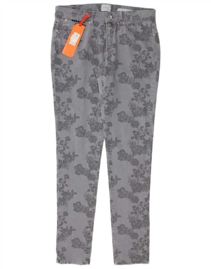 Blugi skinny standard pentru femei SUPERDRY W30 L32 bumbac floral albastru