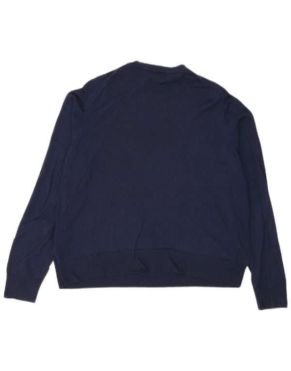Pulover pentru femei Marks & Spencer cu decolteu triplu UK 20 2XL Bleumarin