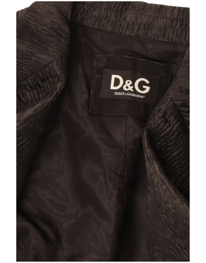 Jachetă pentru femei Dolce & Gabbana cu 2 nasturi IT 42 Poliester mediu negru