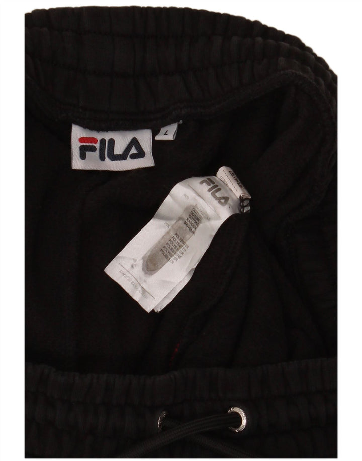 Pantaloni de trening Fila pentru bărbați Joggeri mari, negru, bumbac
