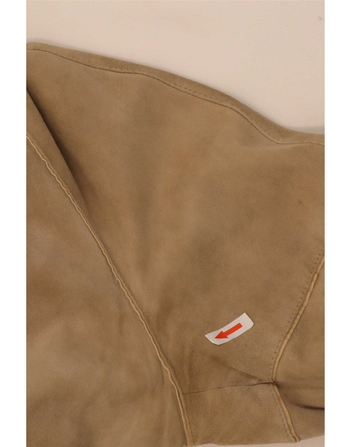 Jachetă vintage pentru bărbați reversibilă din piele intoarsa IT 48 Medium Beige Piele