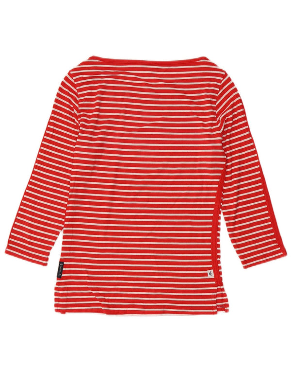 Armani Jeans Top pentru femei cu mâneci 3/4 UK 10 Small Red Striped