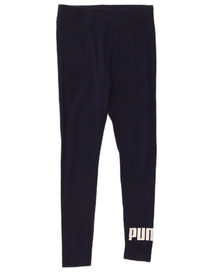 Leggings grafic Puma pentru femei UK 10 Small Bleumarin