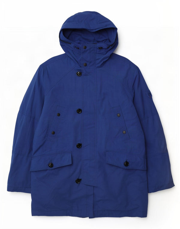 Jachetă parka cu glugă Tommy Hilfiger pentru bărbați UK 40 Poliester albastru mare